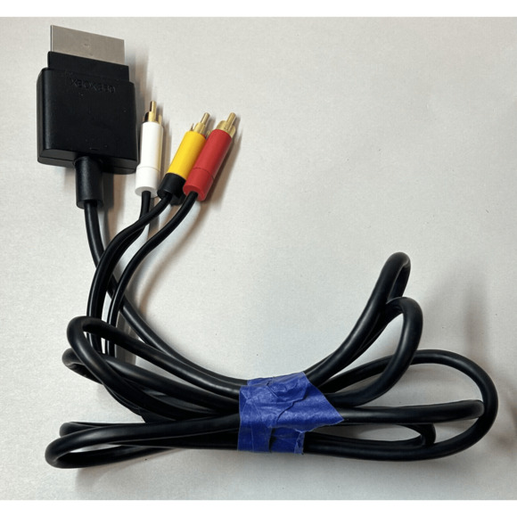 Genuine Official OEM Microsoft XBOX 360 S Slim Composite AV Audio Video Cable - Picture 2 of 6